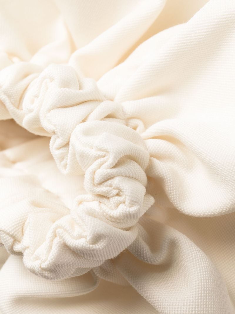 White La Robe Duna Ruffle Mini Dress
