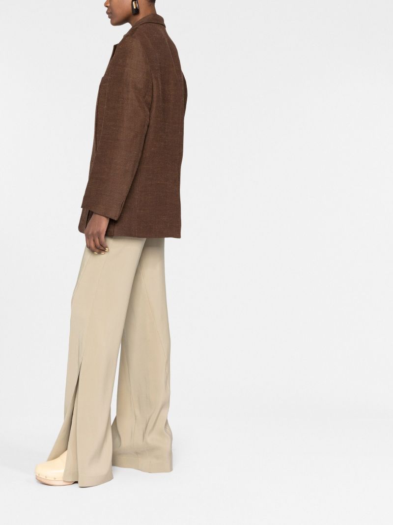 Brown Boxy-fit Blazer