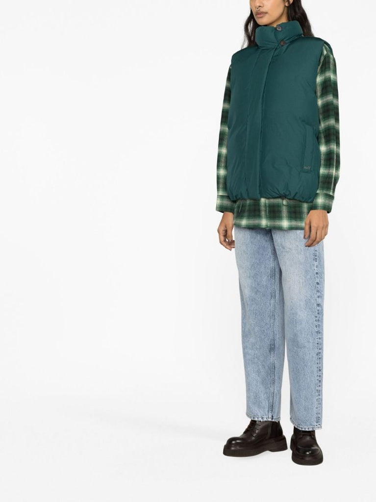 Green Xl Puffer Gilet