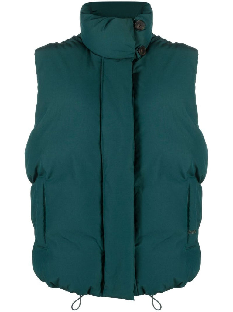 Green Xl Puffer Gilet