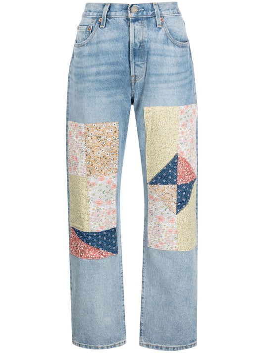 Blue 501 '90s Patchwork Jeans