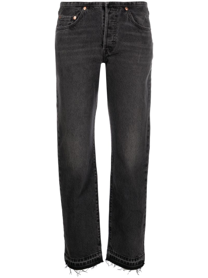 Grey 501 Straight-leg Jeans