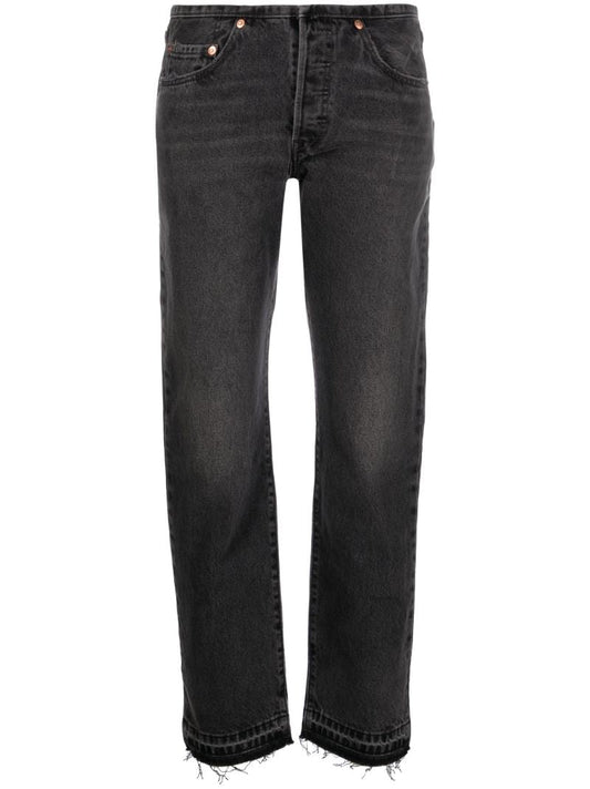 Grey 501 Straight-leg Jeans