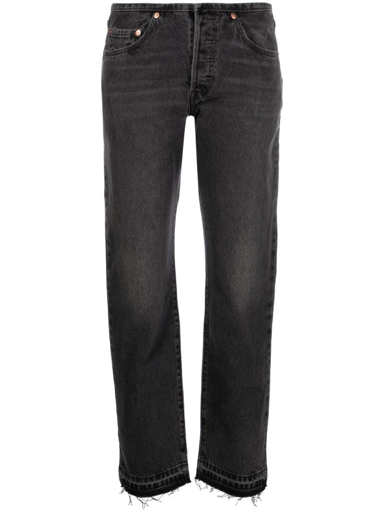 Grey 501 Straight-leg Jeans