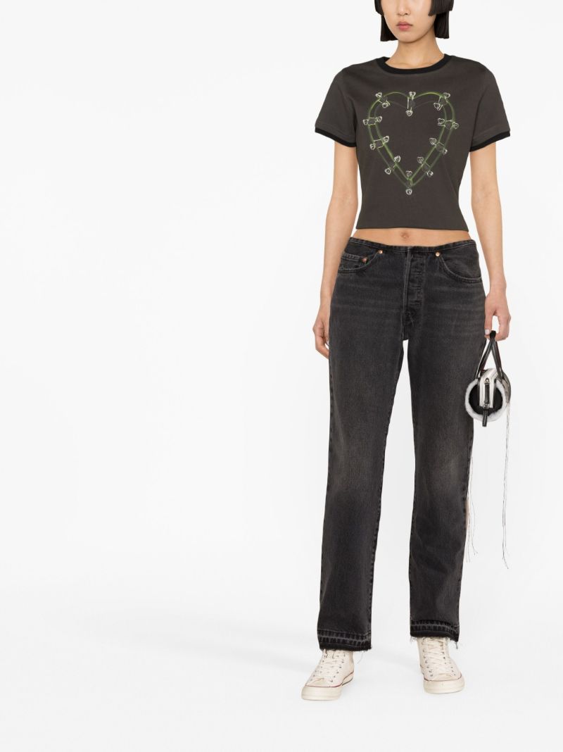 Grey 501 Straight-leg Jeans