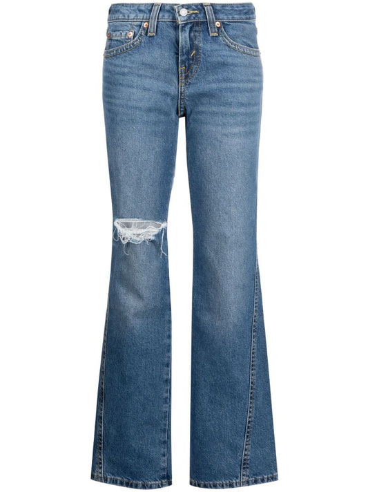 Blue Noughties Bootcut Jeans