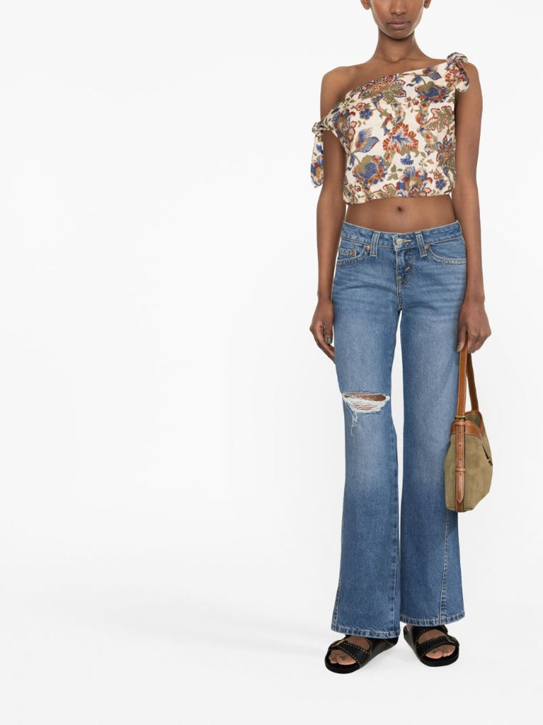 Blue Noughties Bootcut Jeans