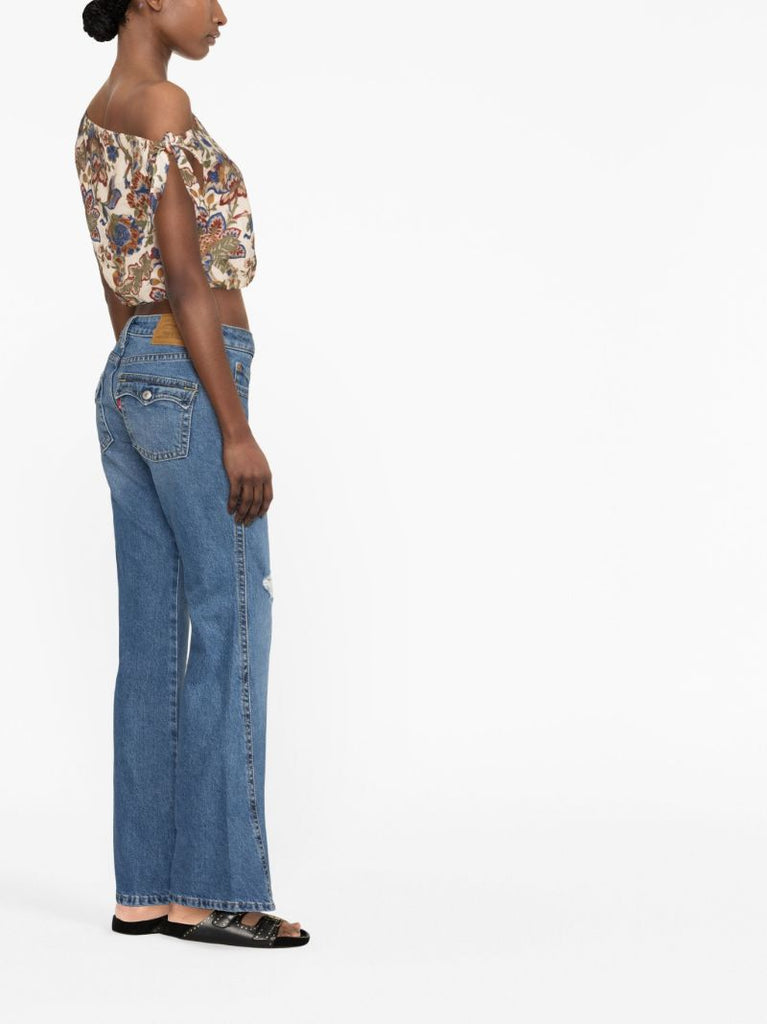 Blue Noughties Bootcut Jeans