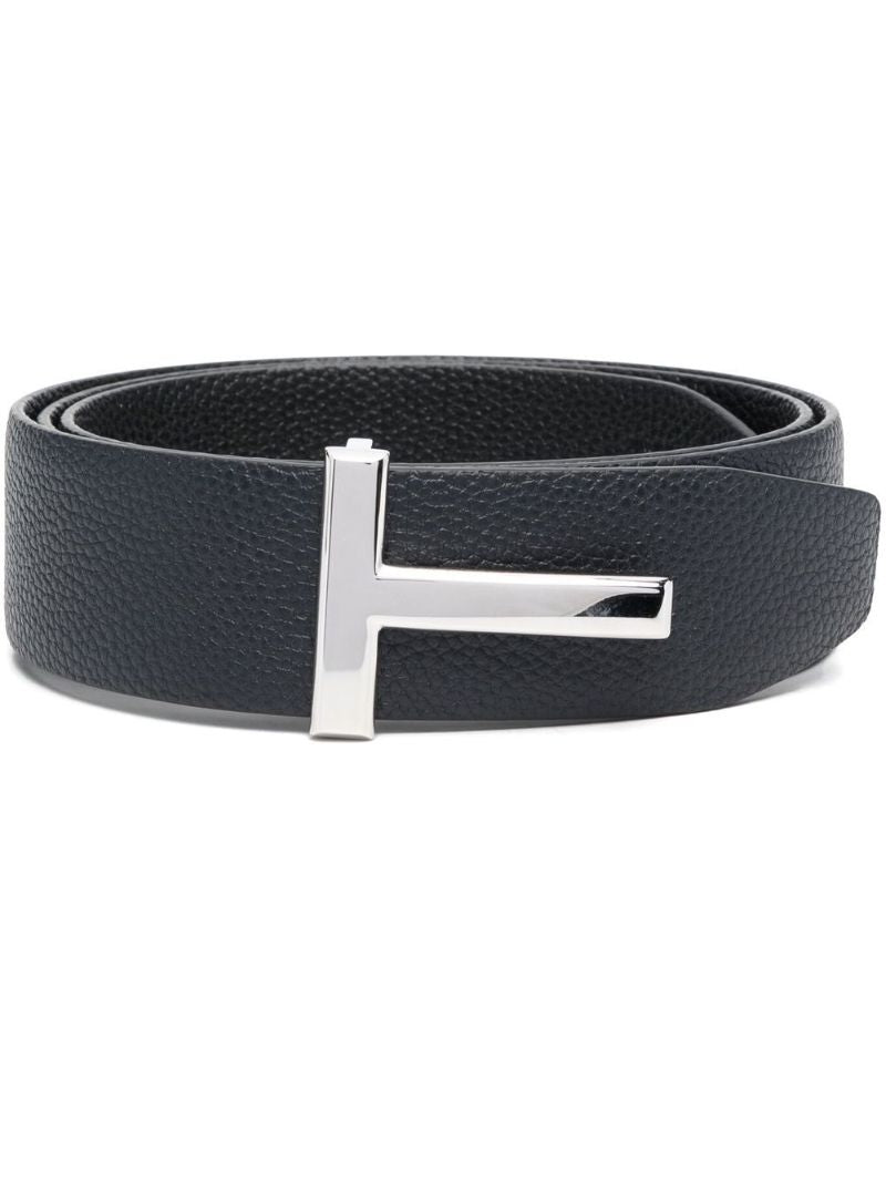 Blue Reversible Leather Belt