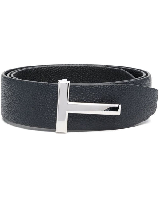 Blue Reversible Leather Belt
