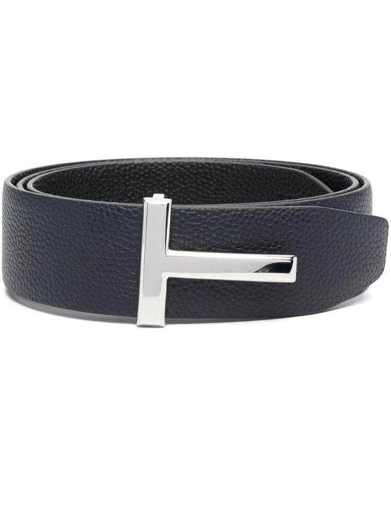 Blue Reversible Leather Belt