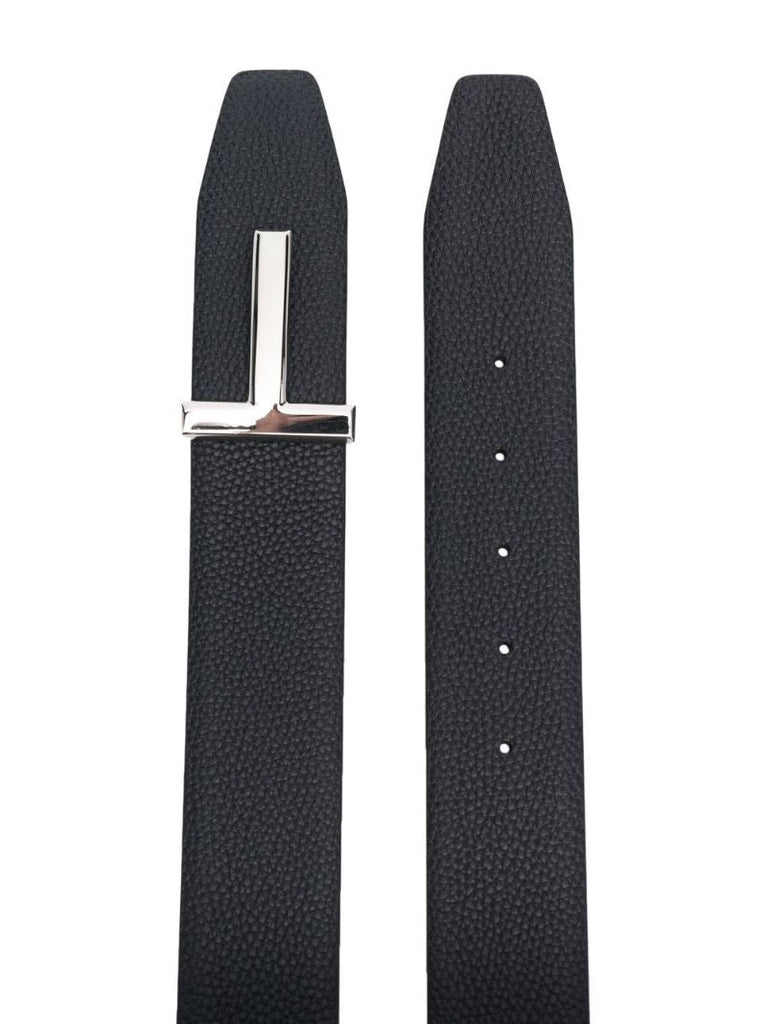 Blue Reversible Leather Belt
