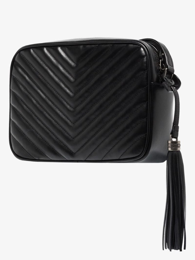Black  Lou Quilted Leather Camera Bag
