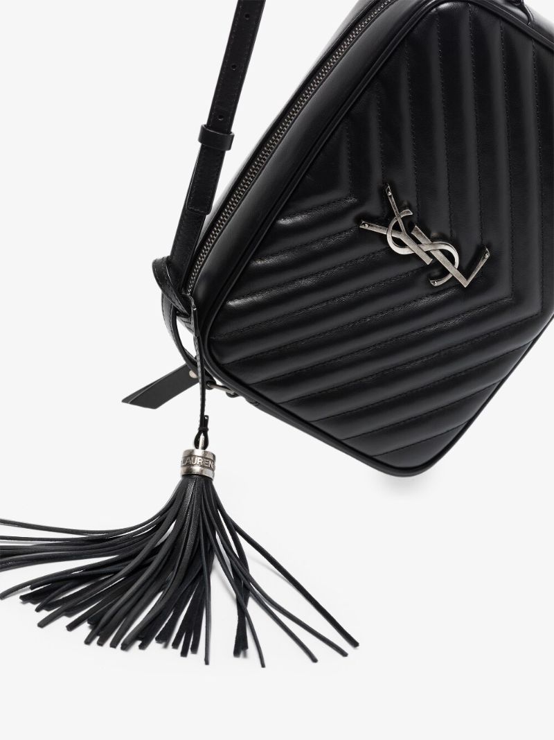 Black  Lou Quilted Leather Camera Bag