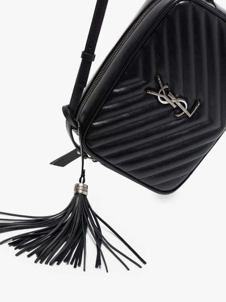 Black  Lou Quilted Leather Camera Bag