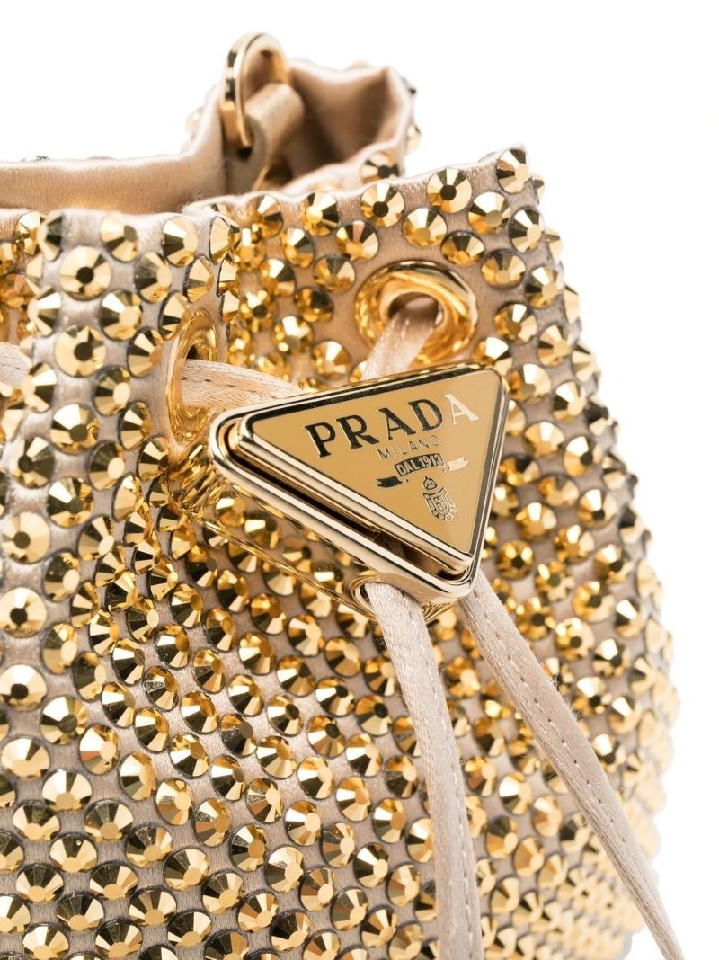Gold Studded Bucket Bag