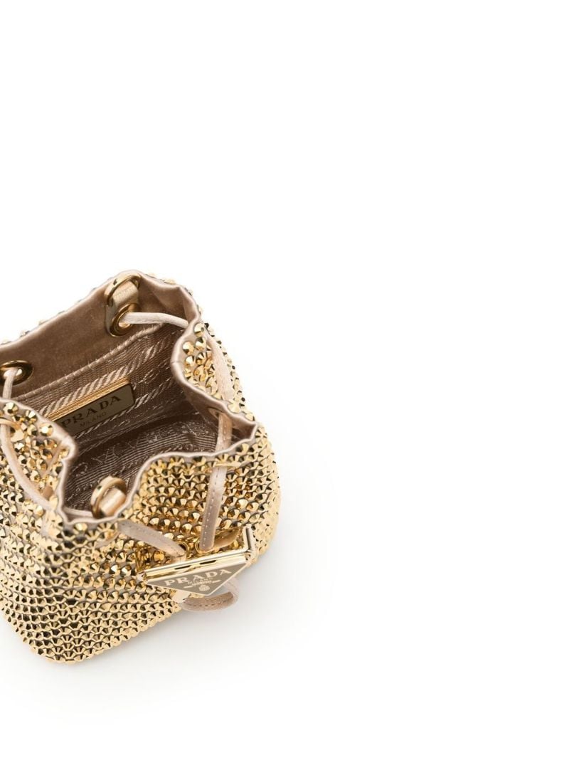 Gold Studded Bucket Bag