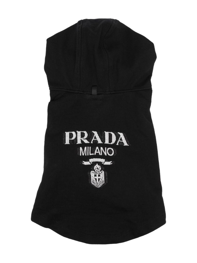 Black Logo Knit Pet Jacket