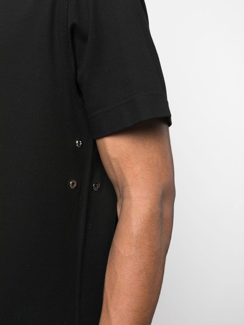 Black Cotton Polo Shirt