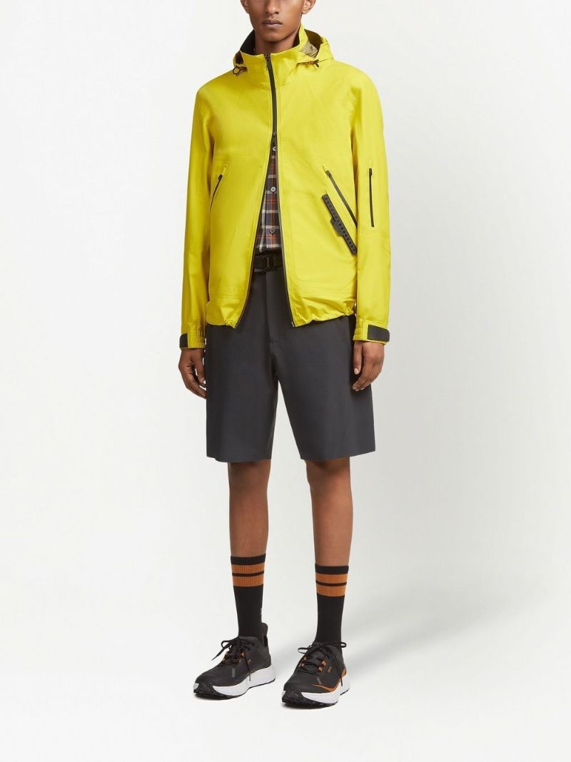 Yellow Usetheexisting Blouson Hooded Jacket