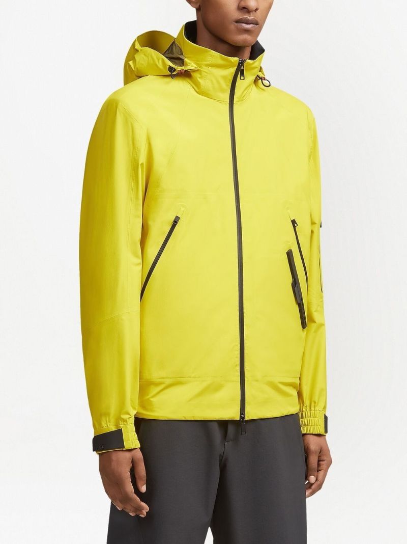 Yellow Usetheexisting Blouson Hooded Jacket