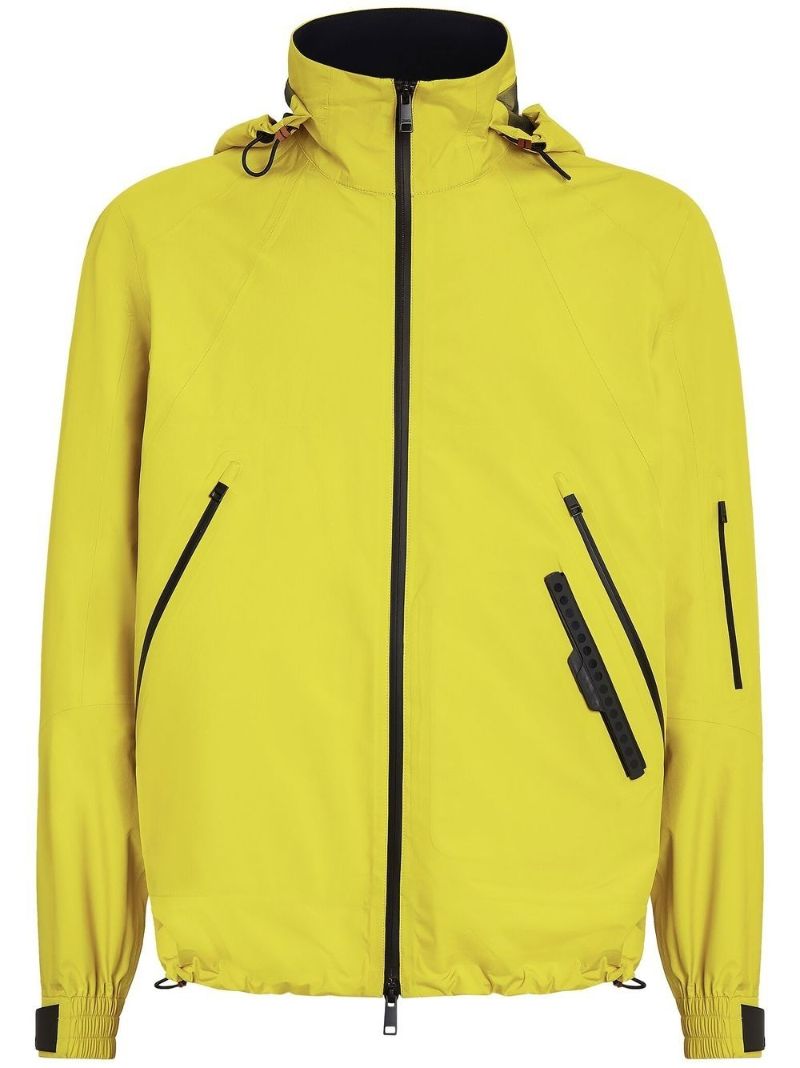 Yellow Usetheexisting Blouson Hooded Jacket
