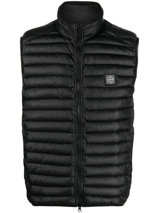 Black Compass Patch Padded Gilet