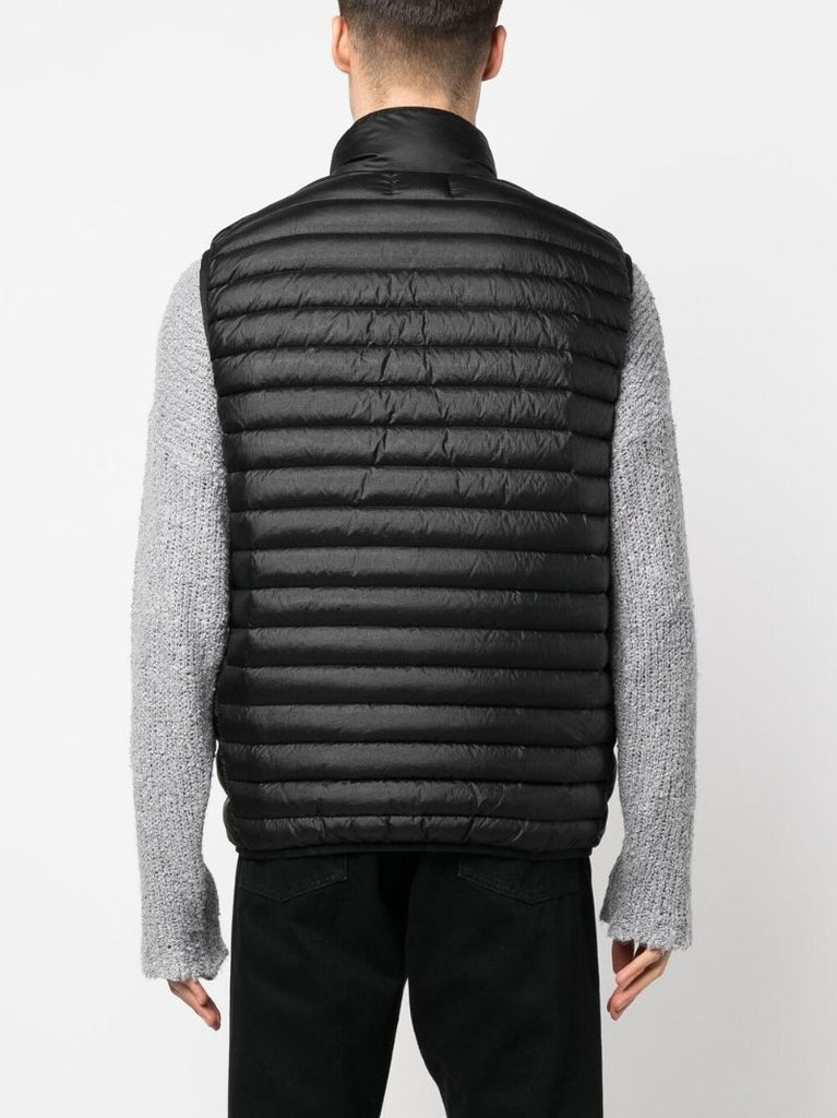 Black Compass Patch Padded Gilet