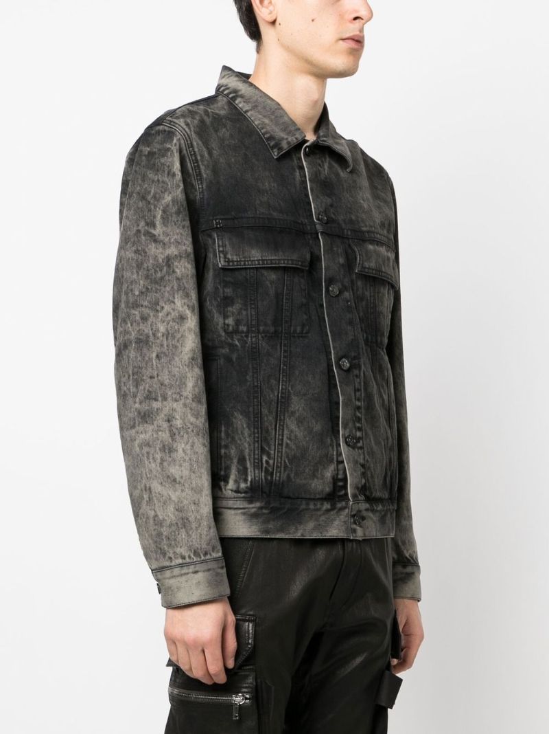 Black Stonewash Denim Jacket