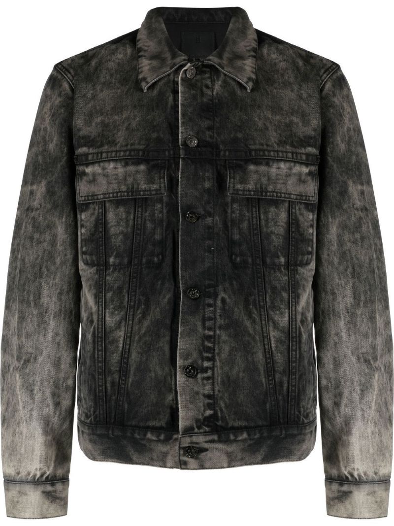 Black Stonewash Denim Jacket