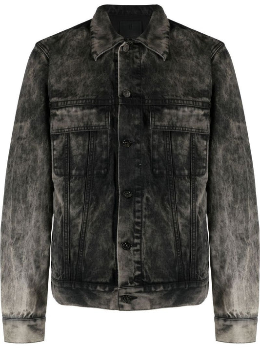 Black Stonewash Denim Jacket