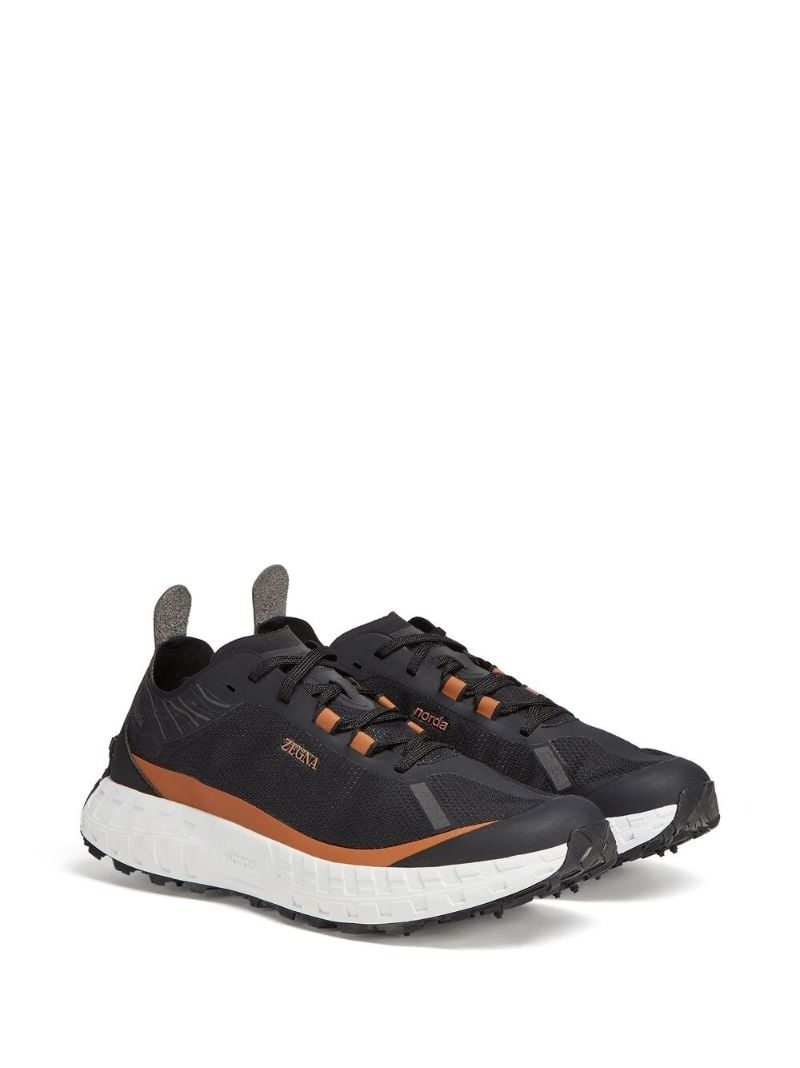 X Norda Black Running Sneakers