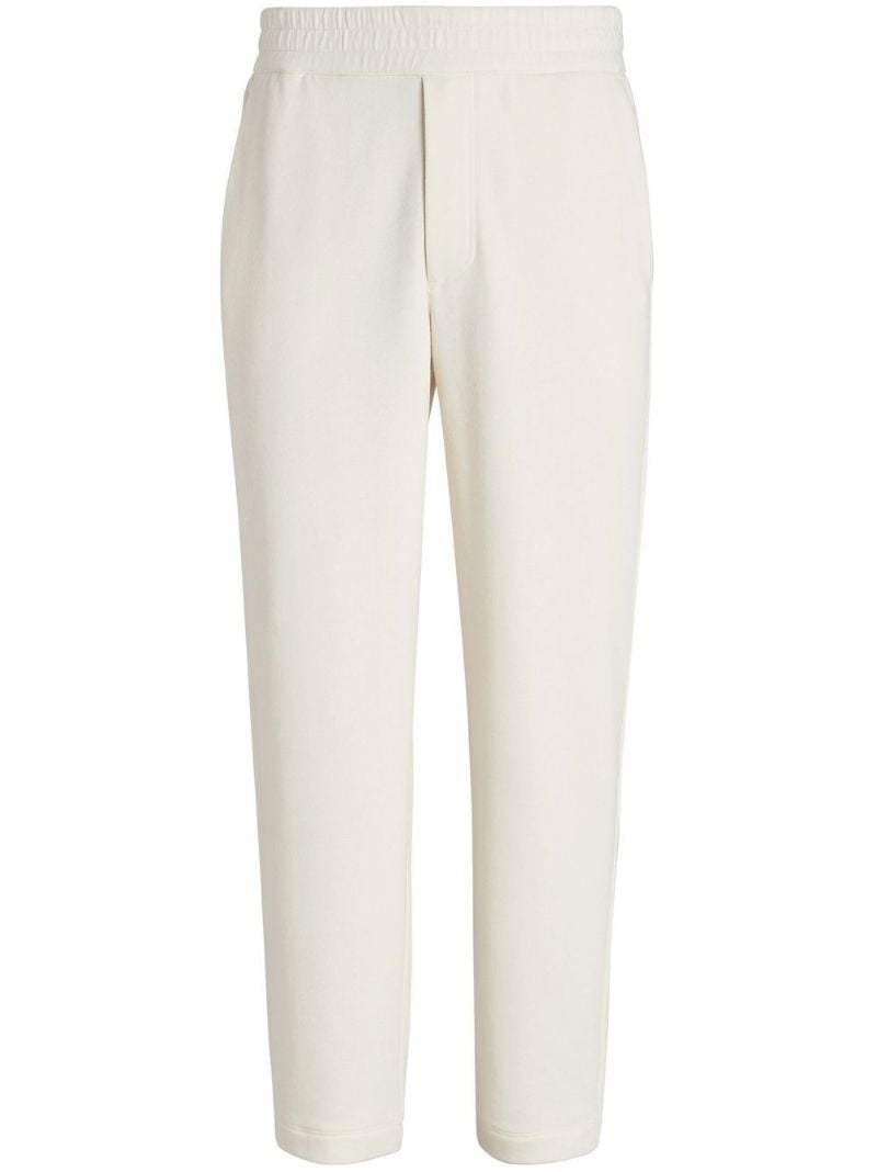 White Tapered Track Pants