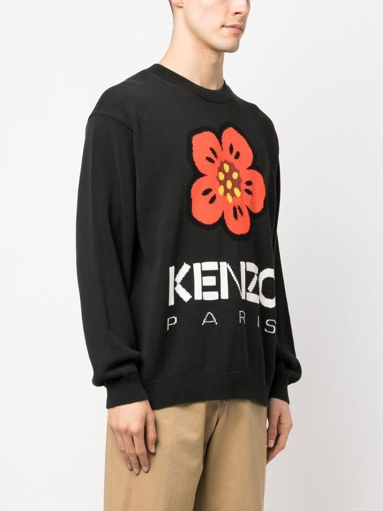 Black Boke Flower Sweater