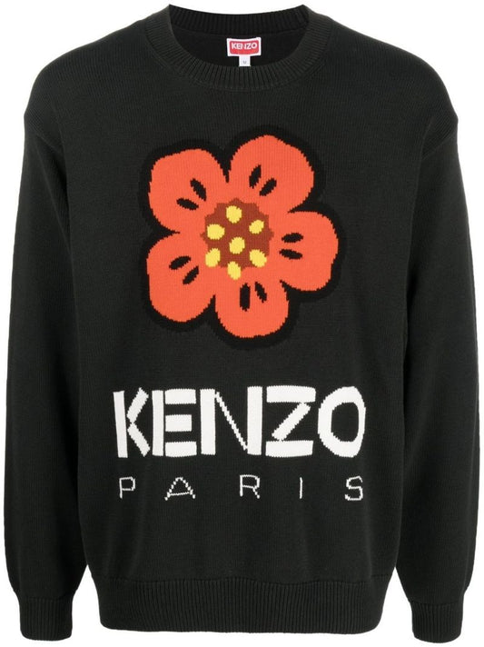 Black Boke Flower Sweater