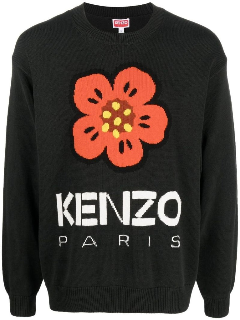 Black Boke Flower Sweater