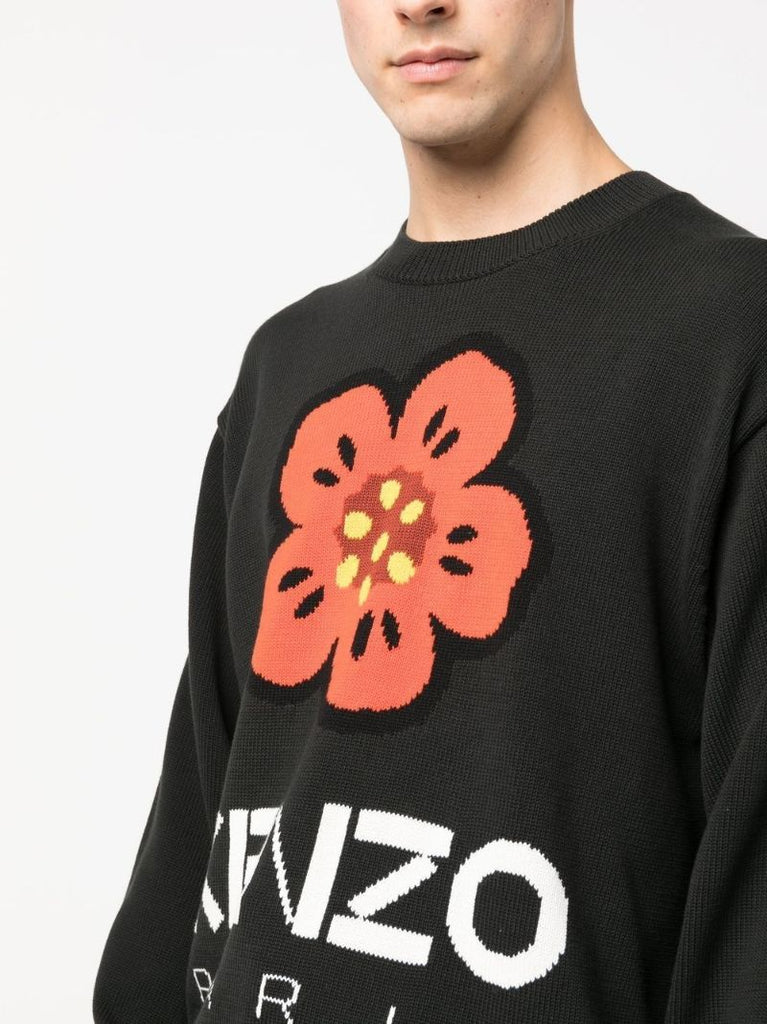 Black Boke Flower Sweater