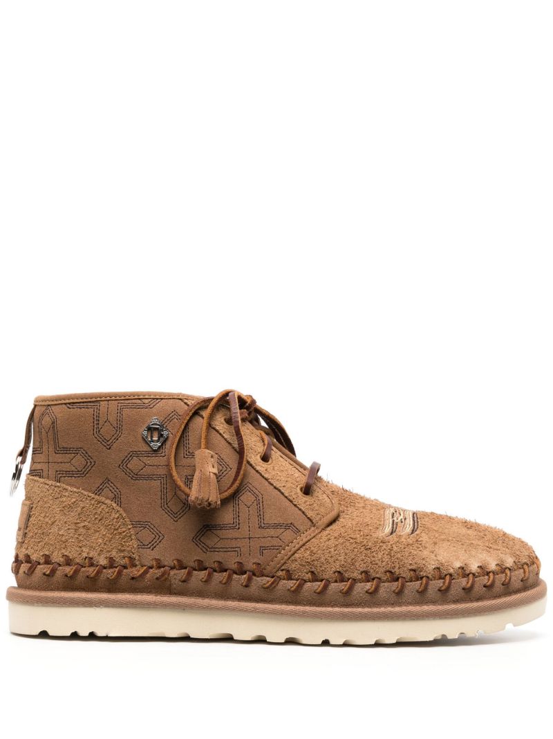 X Cotd Brown Lace-up Ankle Boots
