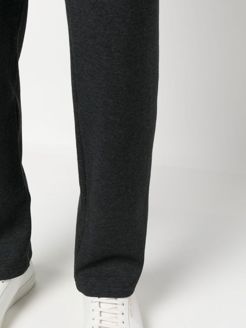 Grey Cotton-blend Track Pants