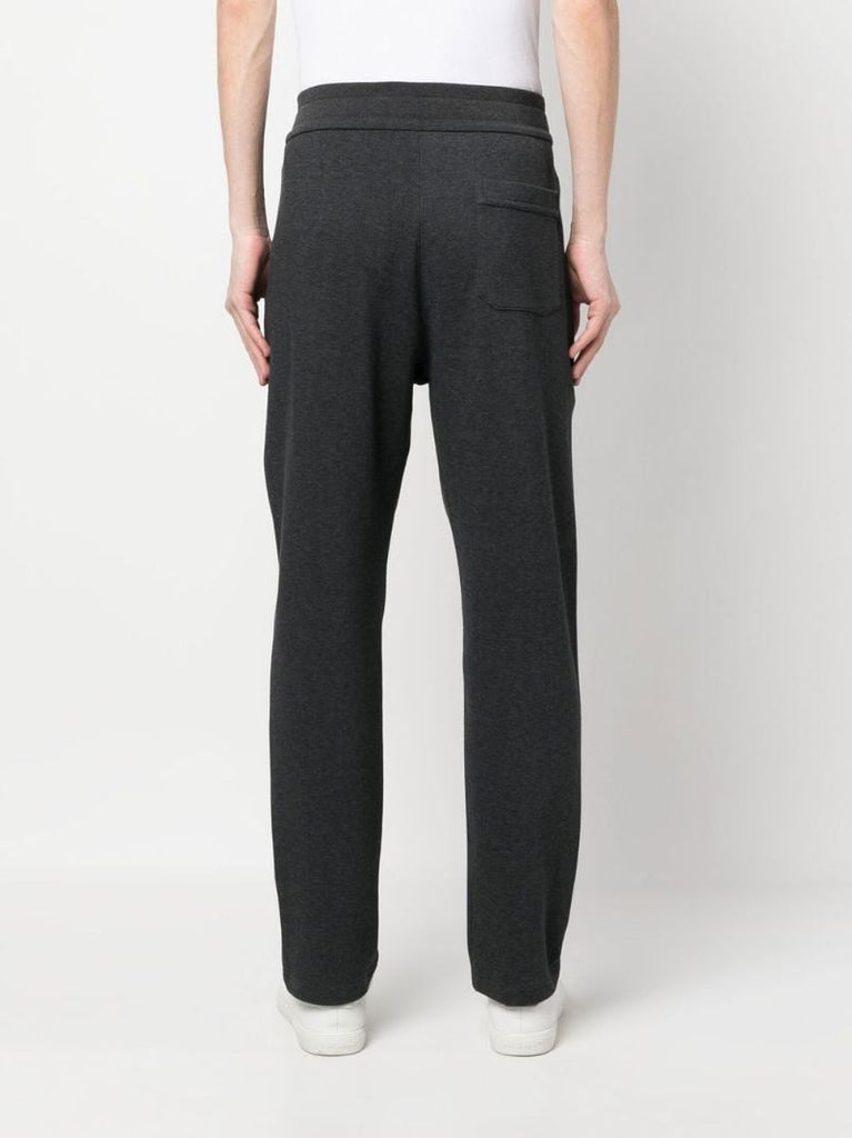 Grey Cotton-blend Track Pants