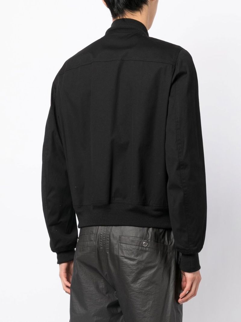 Black Multi Zip Bomber Jacket