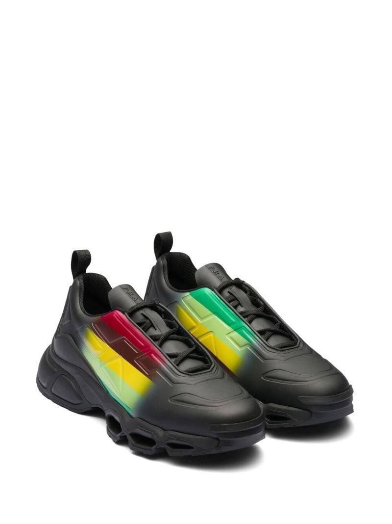 Black Collision Cross Sneakers