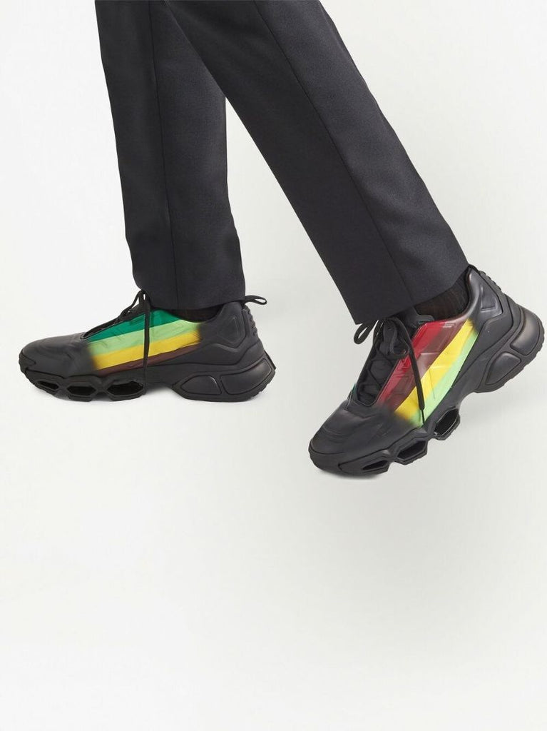 Black Collision Cross Sneakers