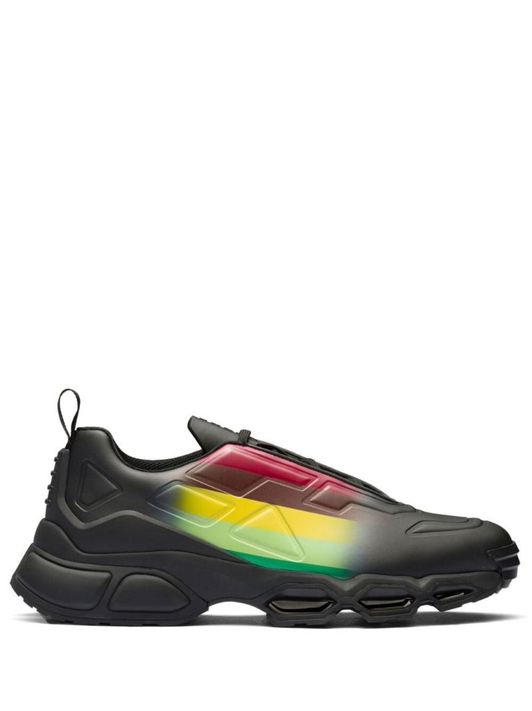 Black Collision Cross Sneakers
