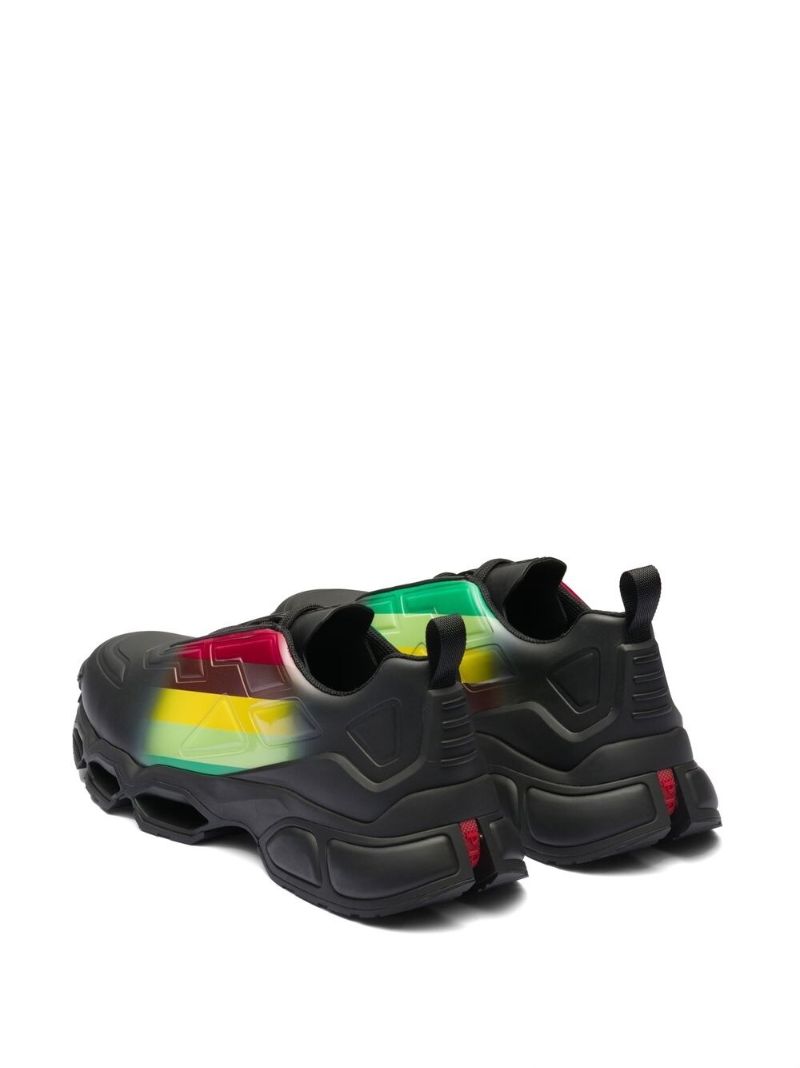 Black Collision Cross Sneakers