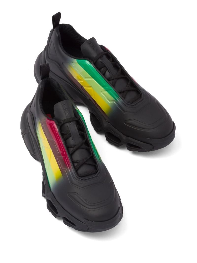 Black Collision Cross Sneakers