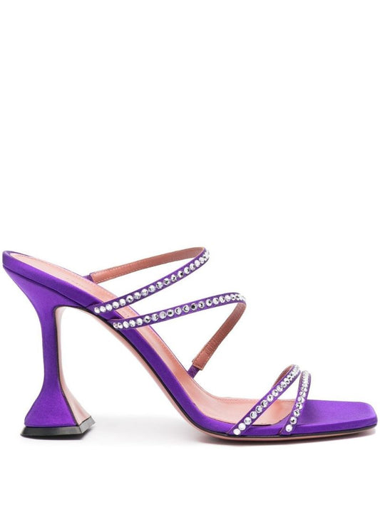 Purple Naima 100 Crystal Sandals