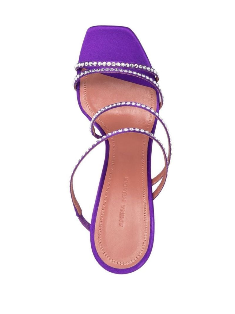 Purple Naima 100 Crystal Sandals