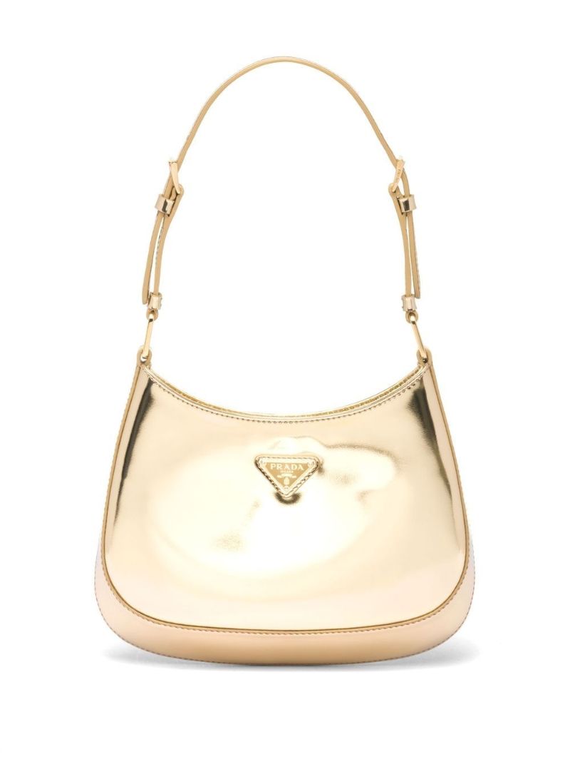 Gold Metallic Leather Shoulder Bag