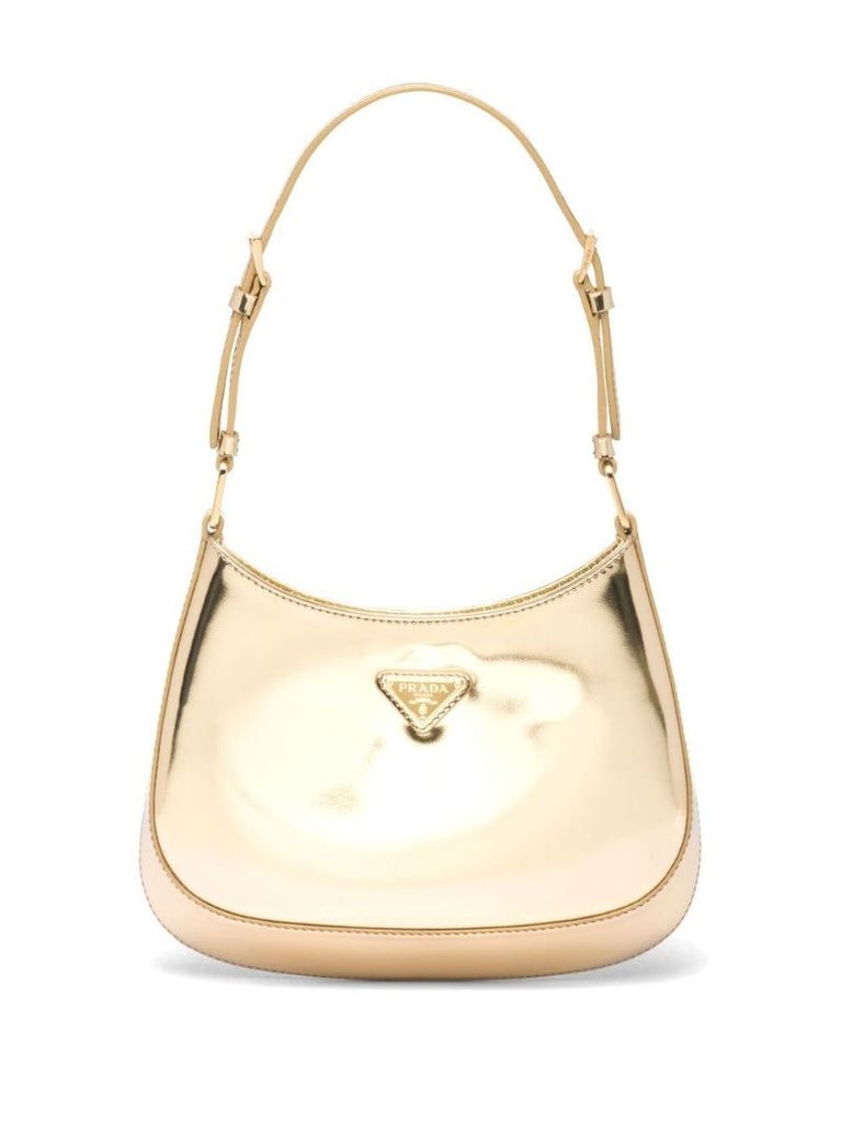 Gold Metallic Leather Shoulder Bag